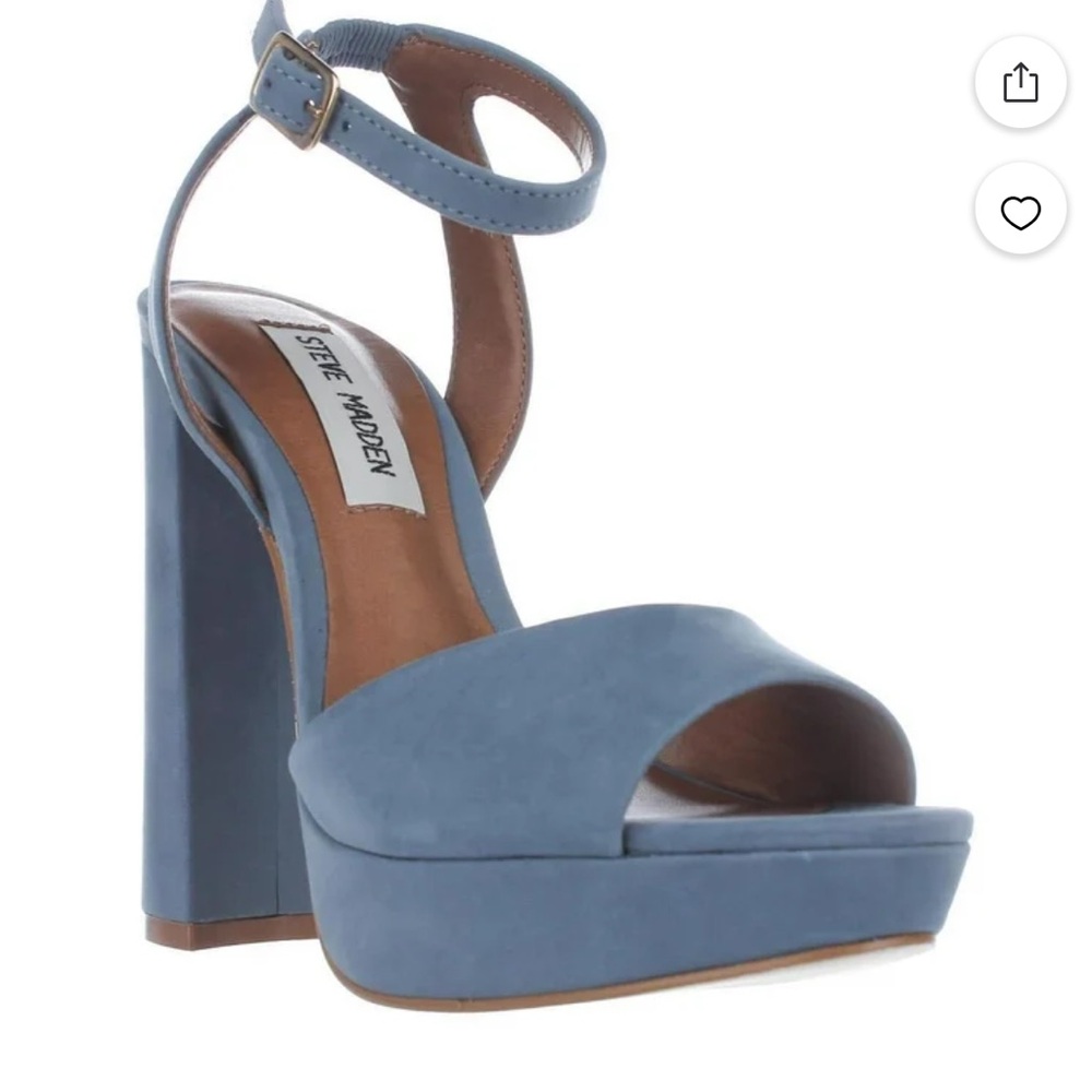 Steve Madden Light Blue Platform Kierra Heels